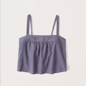 Abercrombie blue cropped tank